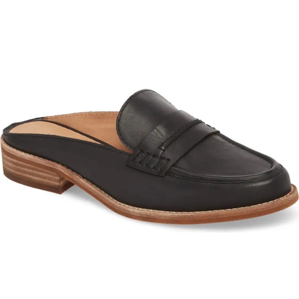 Madewell Elinor Loafer Mules - Black